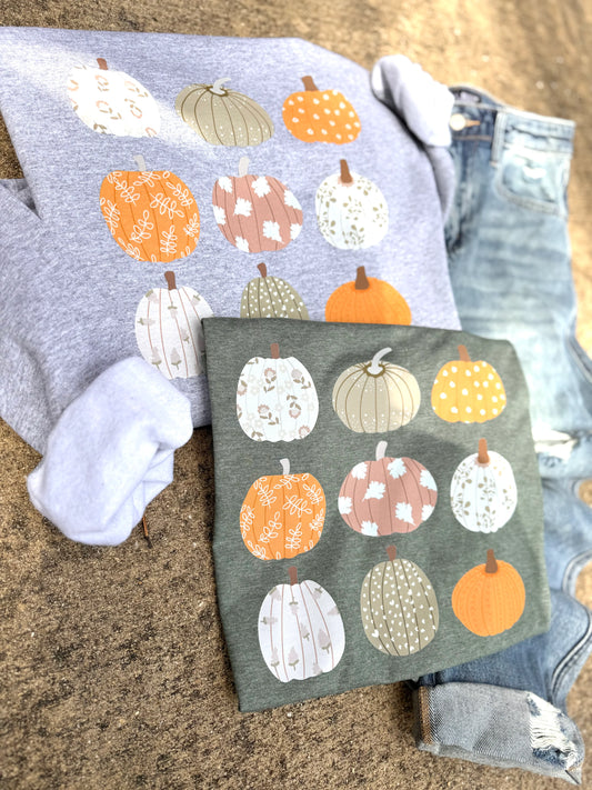 Floral Pumpkin Graphic PULL OVER